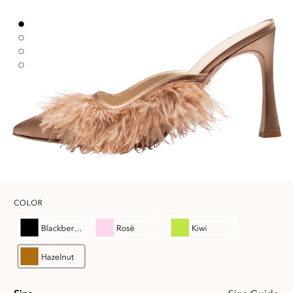 Kendall Miles Posh Mules in Hazelnut - Picture 2 of 10